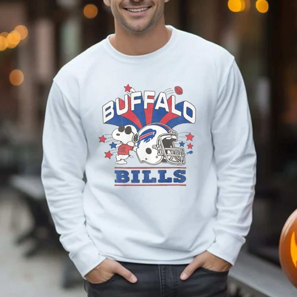 Peanuts Snoopy Joe Cool Buffalo Bills Tshirt Sweatshirt